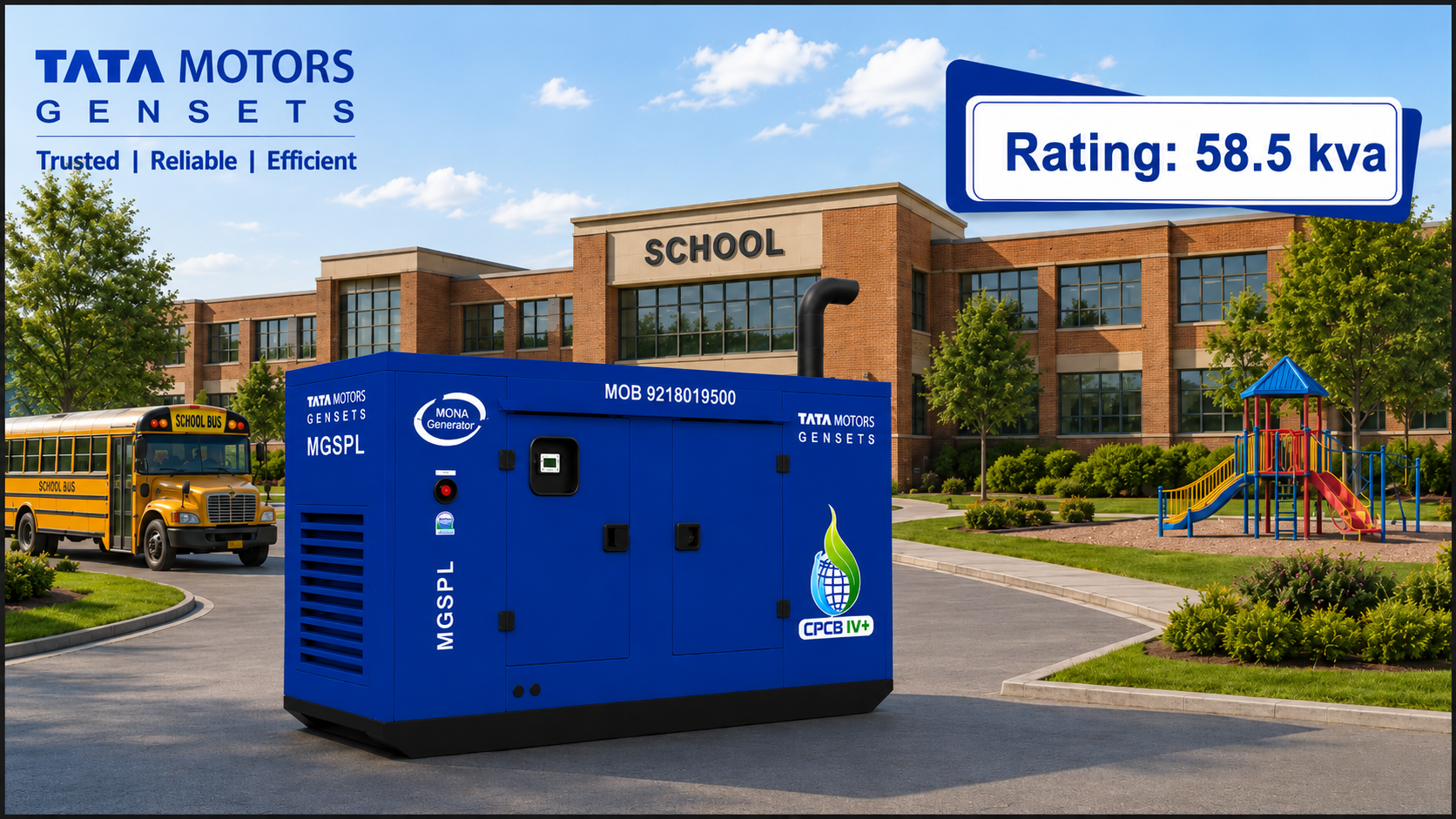 58.5 KVA Tata Motor Gensets in Rajasthan